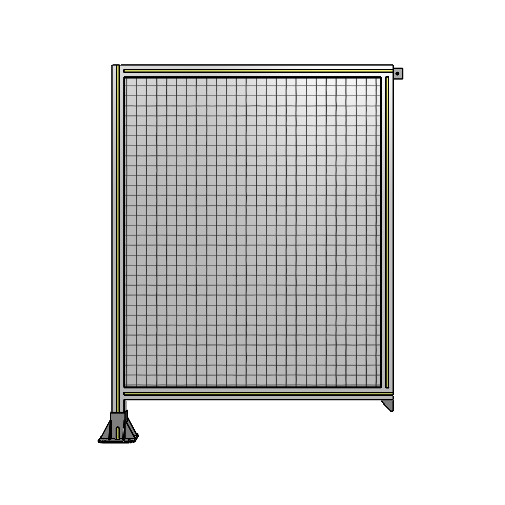 A1-1400-1050-0150-TYMFA SINGLE PANEL-LEG ON LEFT WITH TIE PLATES AND ANGLE 1400MM X 1050MM  1" MESH, FULLY ASSEMBLED