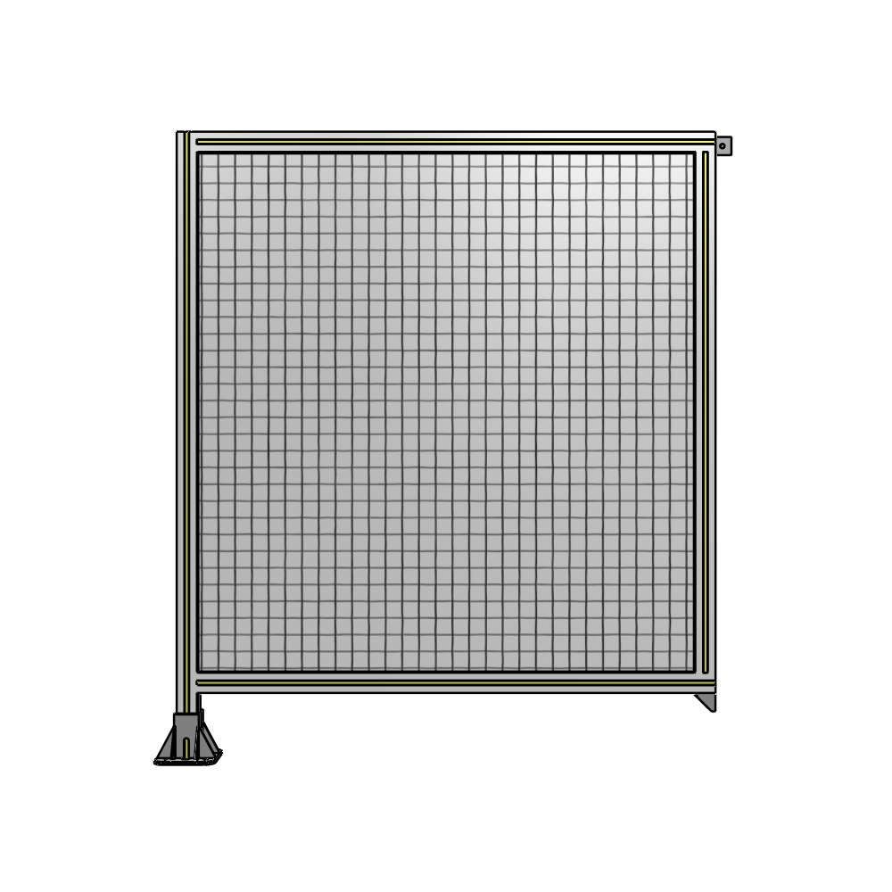 A1-1400-1200-0150-TYMFK SINGLE PANEL-LEG ON LEFT WITH TIE PLATES AND ANGLE 1400MM X 1200MM  1" MESH, AS A KIT