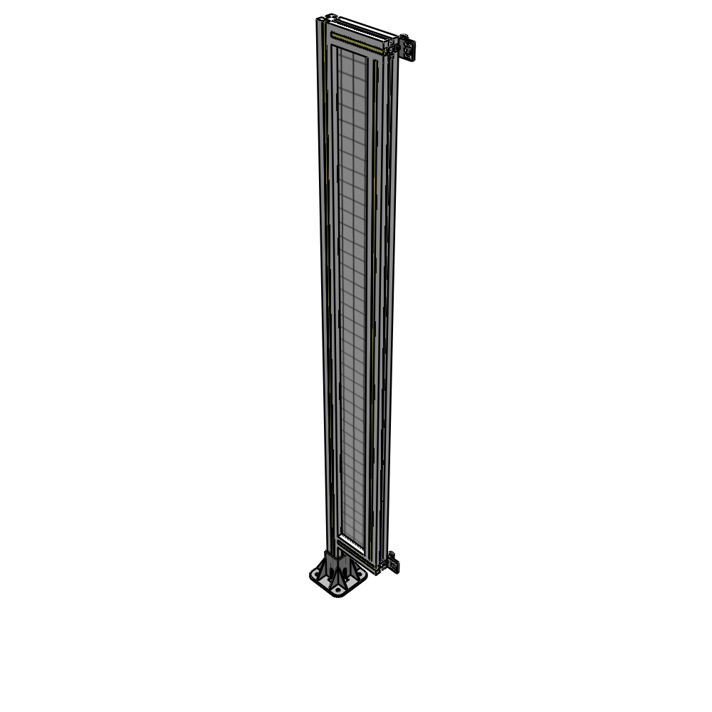 A1-1700-0200-0150-HYMFK SINGLE PANEL-LEG ON LEFT WITH HINGES 1700MM X 200MM  1" MESH, AS A KIT