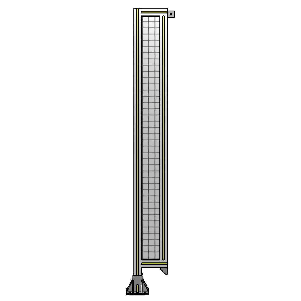A1-1700-0200-0150-TYMFA SINGLE PANEL-LEG ON LEFT WITH TIE PLATES AND ANGLE 1700MM X 200MM  1" MESH, FULLY ASSEMBLED