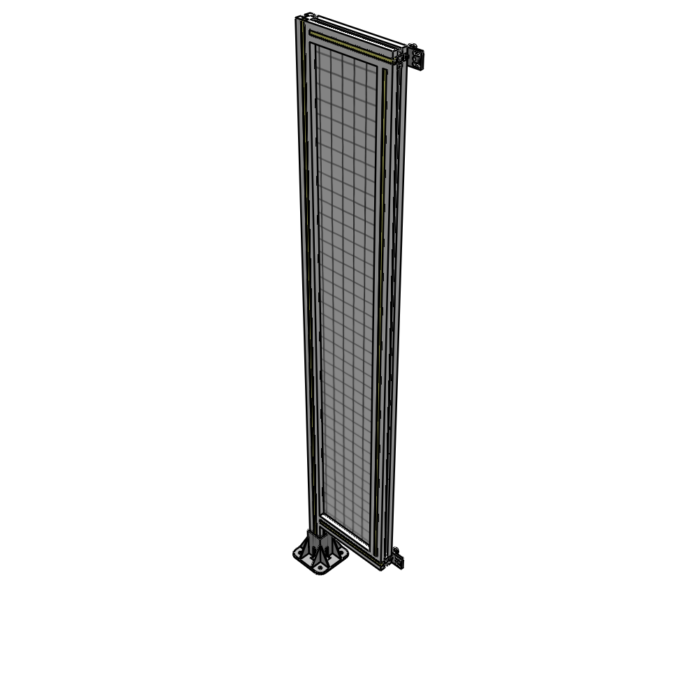 A1-1700-0300-0150-HYMFA SINGLE PANEL-LEG ON LEFT WITH HINGES 1700MM X 300MM  1" MESH, FULLY ASSEMBLED
