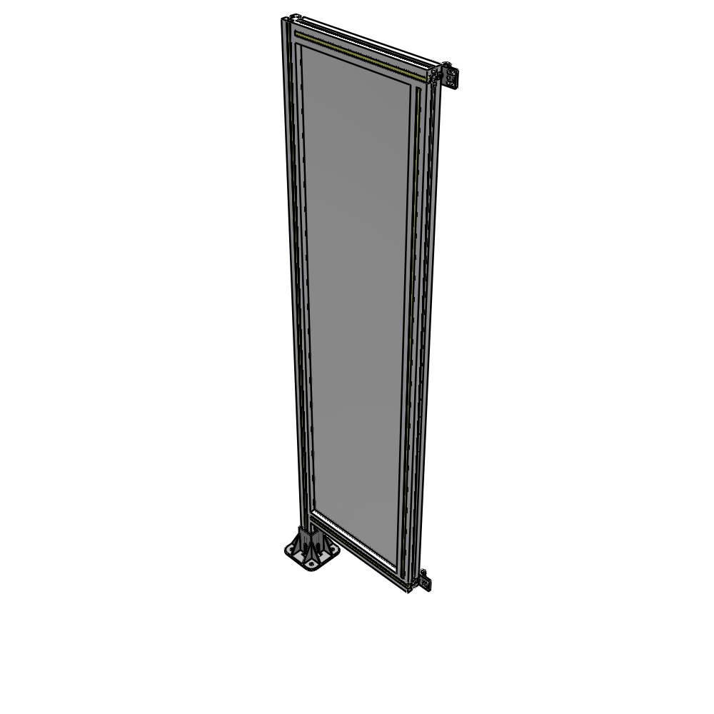 A1-1700-0450-0150-HYPFK SINGLE PANEL-LEG ON LEFT WITH HINGES 1700MM X 450MM  1/4" POLYCARBONATE, AS A KIT