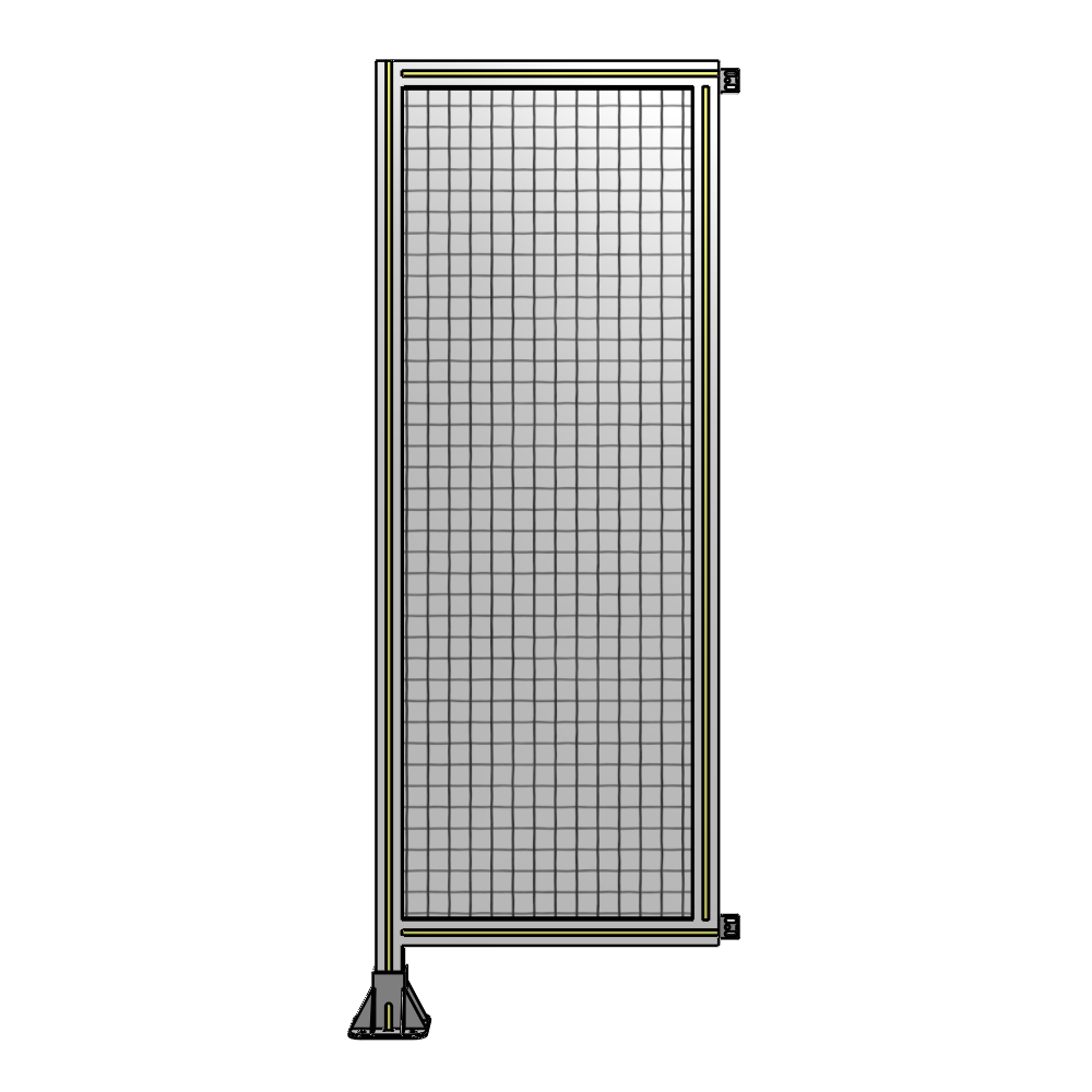 A1-1700-0600-0150-HYMFA SINGLE PANEL-LEG ON LEFT WITH HINGES 1700MM X 600MM  1" MESH, FULLY ASSEMBLED