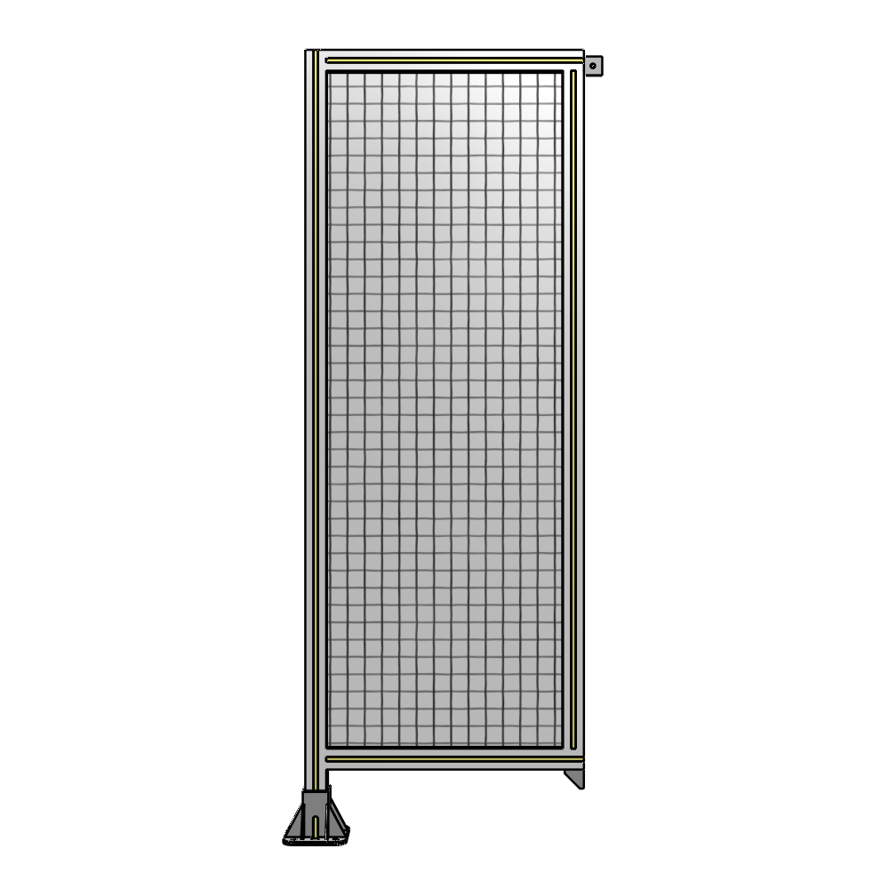 A1-1700-0600-0150-TYMFK SINGLE PANEL-LEG ON LEFT WITH TIE PLATES AND ANGLE 1700MM X 600MM  1" MESH, AS A KIT