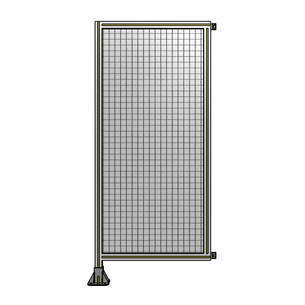 A1-1700-0750-0150-HYMFK SINGLE PANEL-LEG ON LEFT WITH HINGES 1700MM X 750MM  1" MESH, AS A KIT