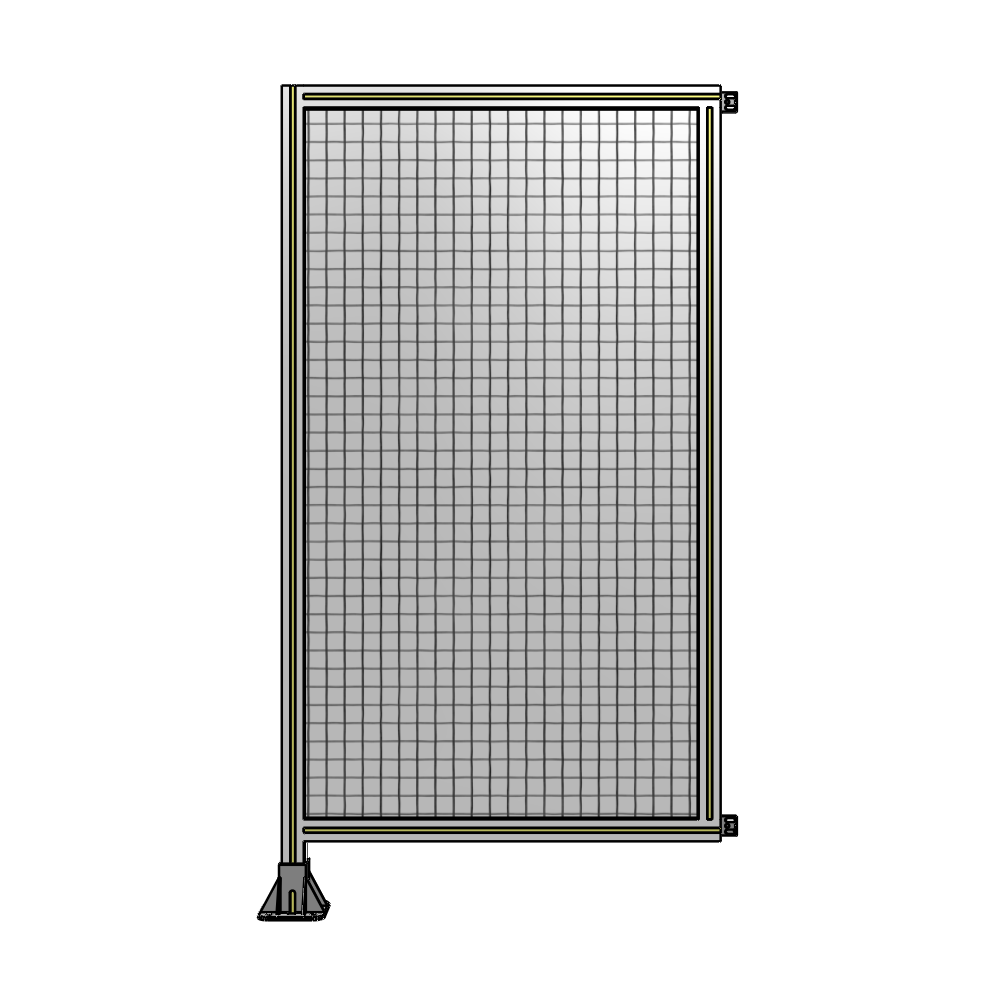 A1-1700-0900-0150-HYMFA SINGLE PANEL-LEG ON LEFT WITH HINGES 1700MM X 900MM  1" MESH, FULLY ASSEMBLED