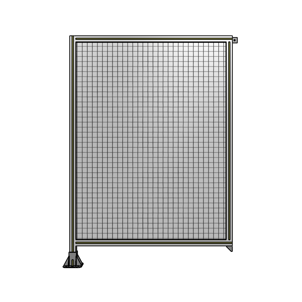 A1-1700-1200-0150-TYMFA SINGLE PANEL-LEG ON LEFT WITH TIE PLATES AND ANGLE 1700MM X 1200MM  1" MESH, FULLY ASSEMBLED