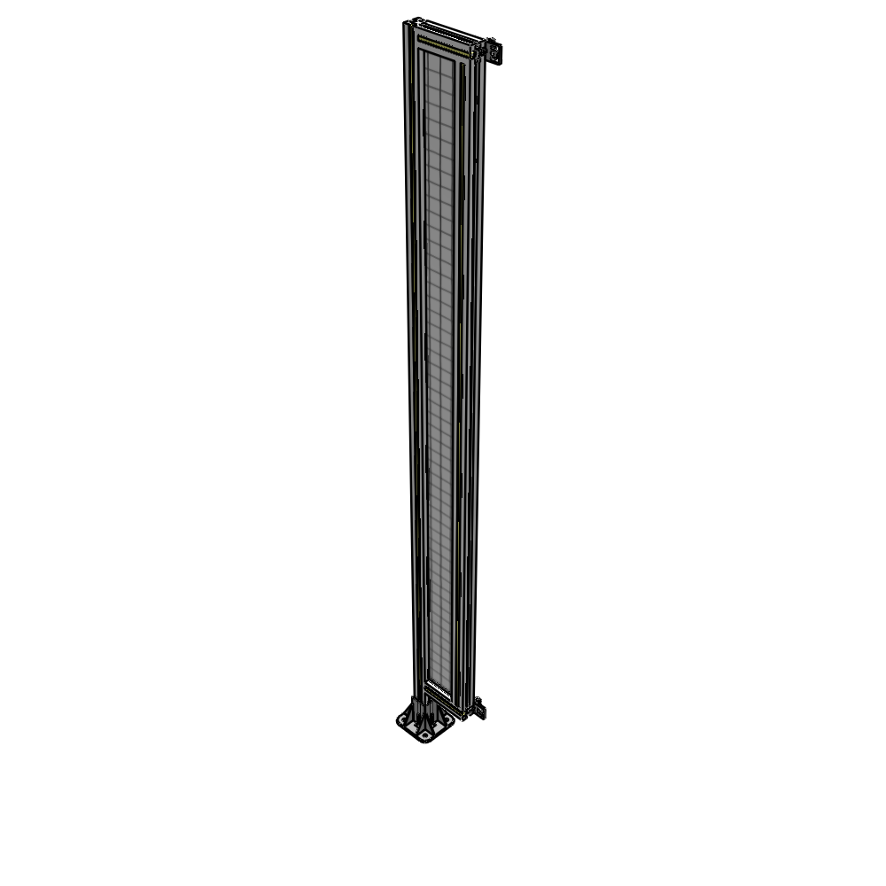A1-2135-0200-0150-HYMFK SINGLE PANEL-LEG ON LEFT WITH HINGES 2135MM X 200MM 1" MESH, AS A KIT