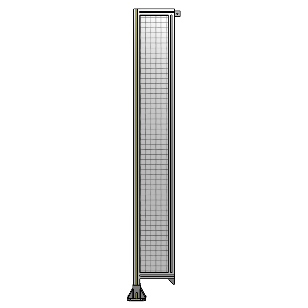 A1-2135-0300-0150-TYMFK SINGLE PANEL-LEG ON LEFT WITH TIE PLATES AND ANGLE 2135MM X 300MM  1" MESH, AS A KIT