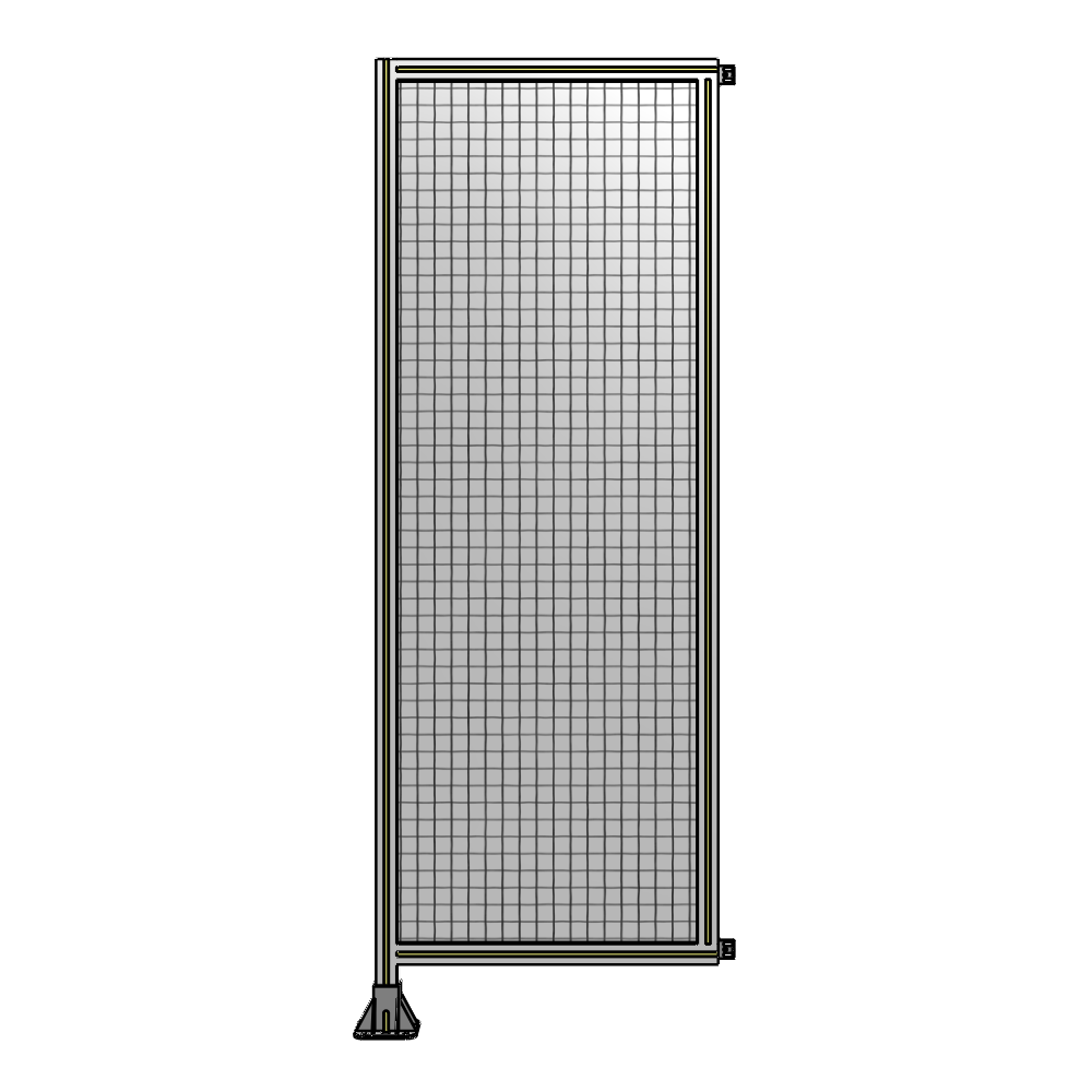 A1-2135-0750-0150-HYMFA SINGLE PANEL-LEG ON LEFT WITH HINGES 2135MM X 750MM  1" MESH, FULLY ASSEMBLED