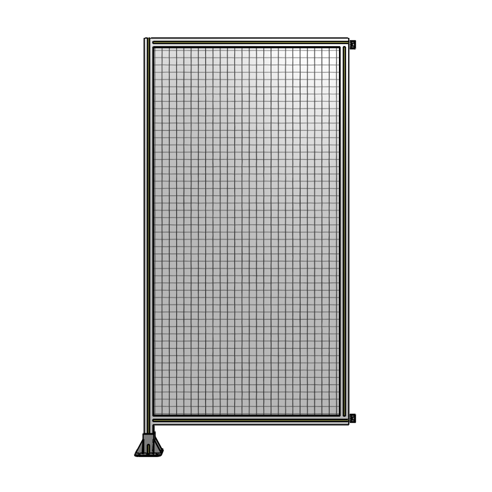 A1-2135-1050-0150-HYMFK SINGLE PANEL-LEG ON LEFT WITH HINGES 2135MM X 1050MM  1" MESH, AS A KIT