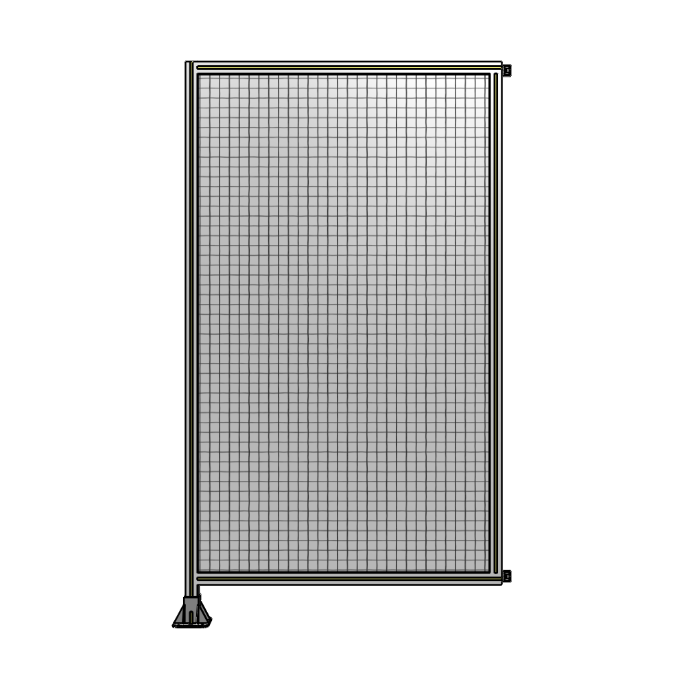 A1-2135-1200-0150-HYMFK SINGLE PANEL-LEG ON LEFT WITH HINGES 2135MM X 1200MM  1" MESH, AS A KIT
