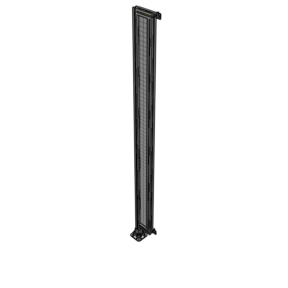 A1-2400-0200-0150-HYMFK SINGLE PANEL-LEG ON LEFT WITH HINGES 2400MM X 200MM 1" MESH, AS A KIT