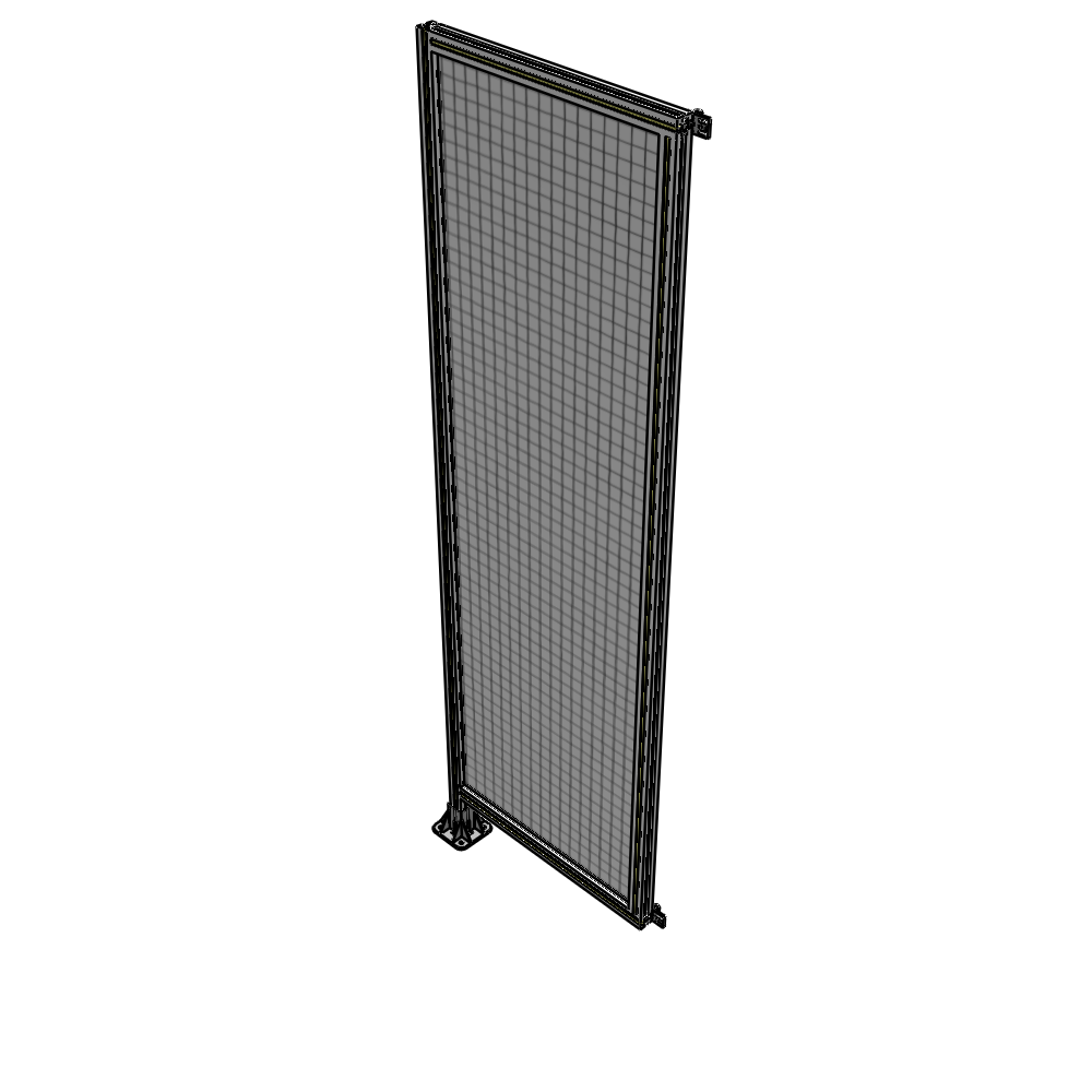 A1-2400-0750-0150-HYMFK SINGLE PANEL-LEG ON LEFT WITH HINGES 2400MM X 750MM  1" MESH, AS A KIT