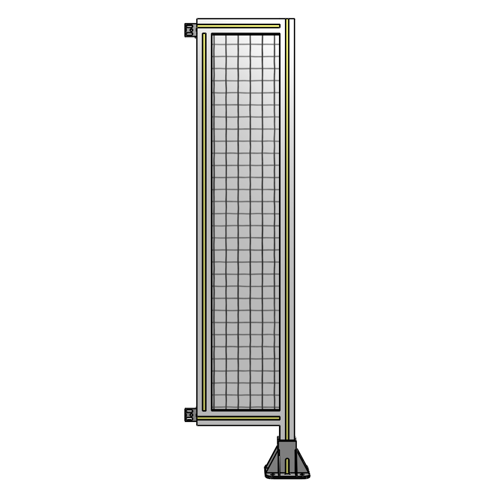 A2-1400-0300-0150-HYMFK SINGLE PANEL-LEG ON RIGHT WITH HINGES 1400MM X 300MM 1" MESH, AS A KIT