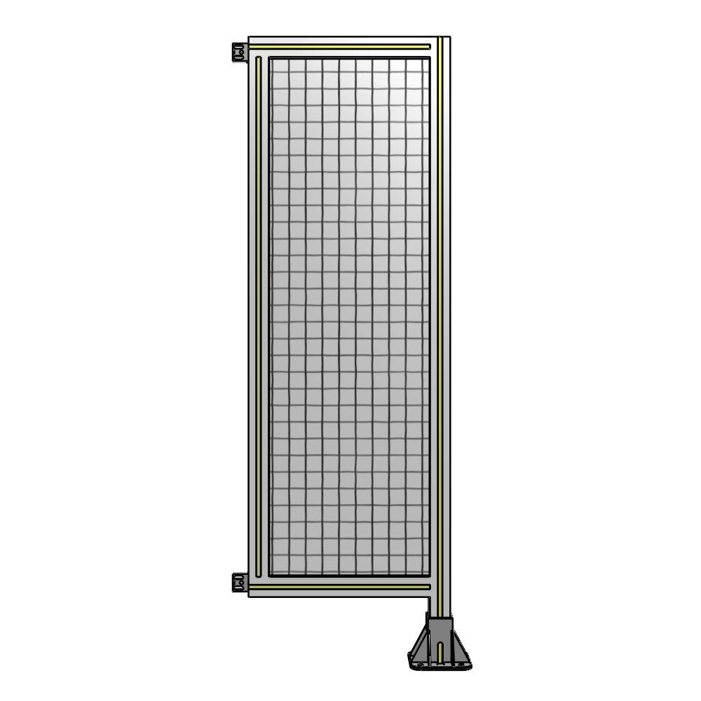 A2-1400-0450-0150-HYMFA SINGLE PANEL-LEG ON RIGHT WITH HINGES 1400MM X 450MM 1" MESH, FULLY ASSEMBLED