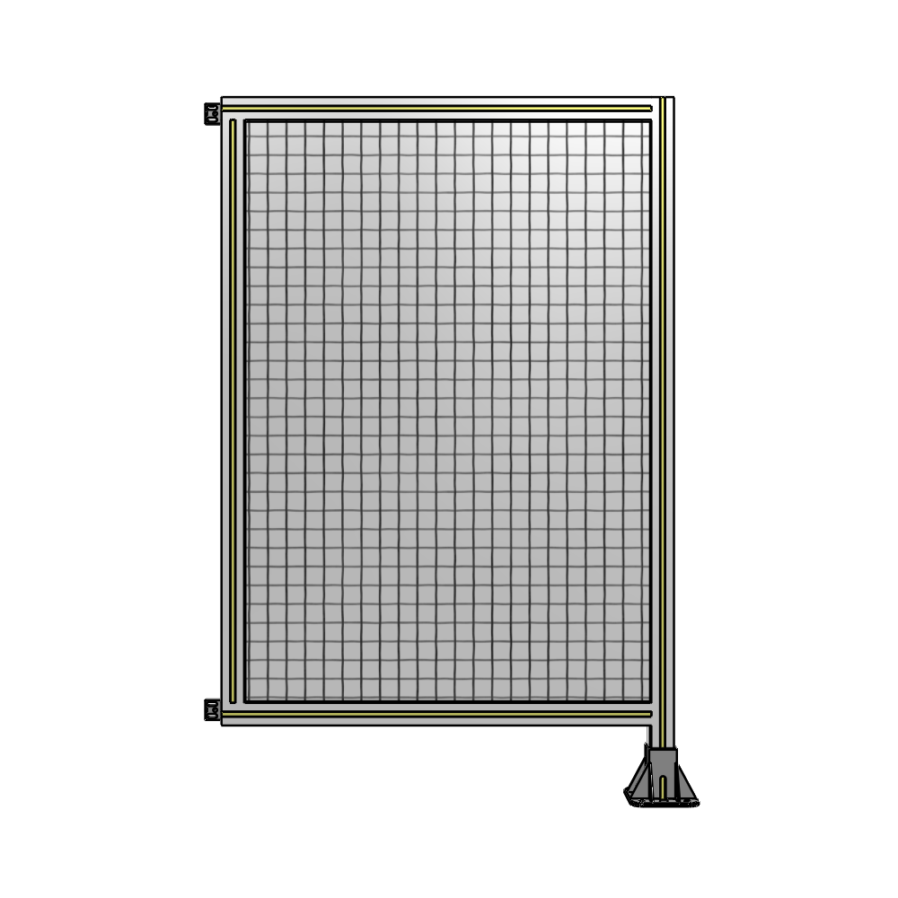 A2-1400-0900-0150-HYMFA SINGLE PANEL-LEG ON RIGHT WITH HINGES 1400MM X 900MM 1" MESH, FULLY ASSEMBLED