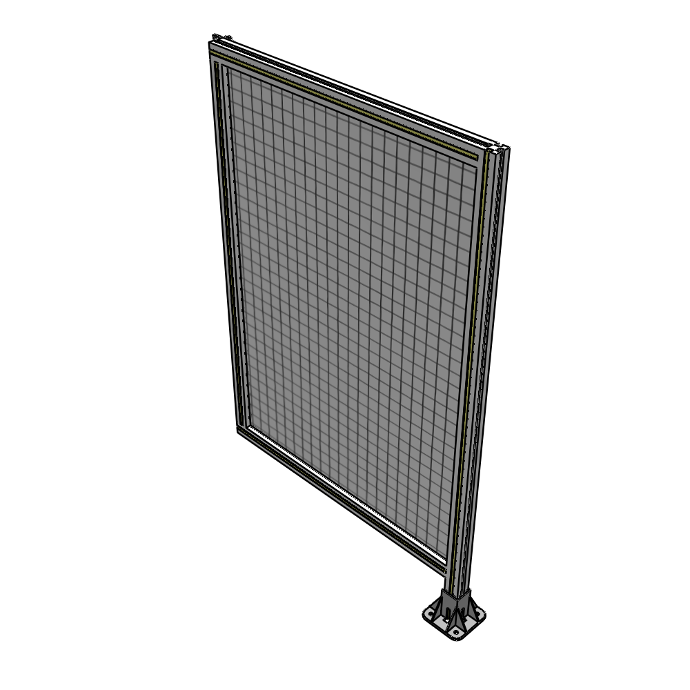 A2-1400-0900-0150-HYMFA SINGLE PANEL-LEG ON RIGHT WITH HINGES 1400MM X 900MM 1" MESH, FULLY ASSEMBLED