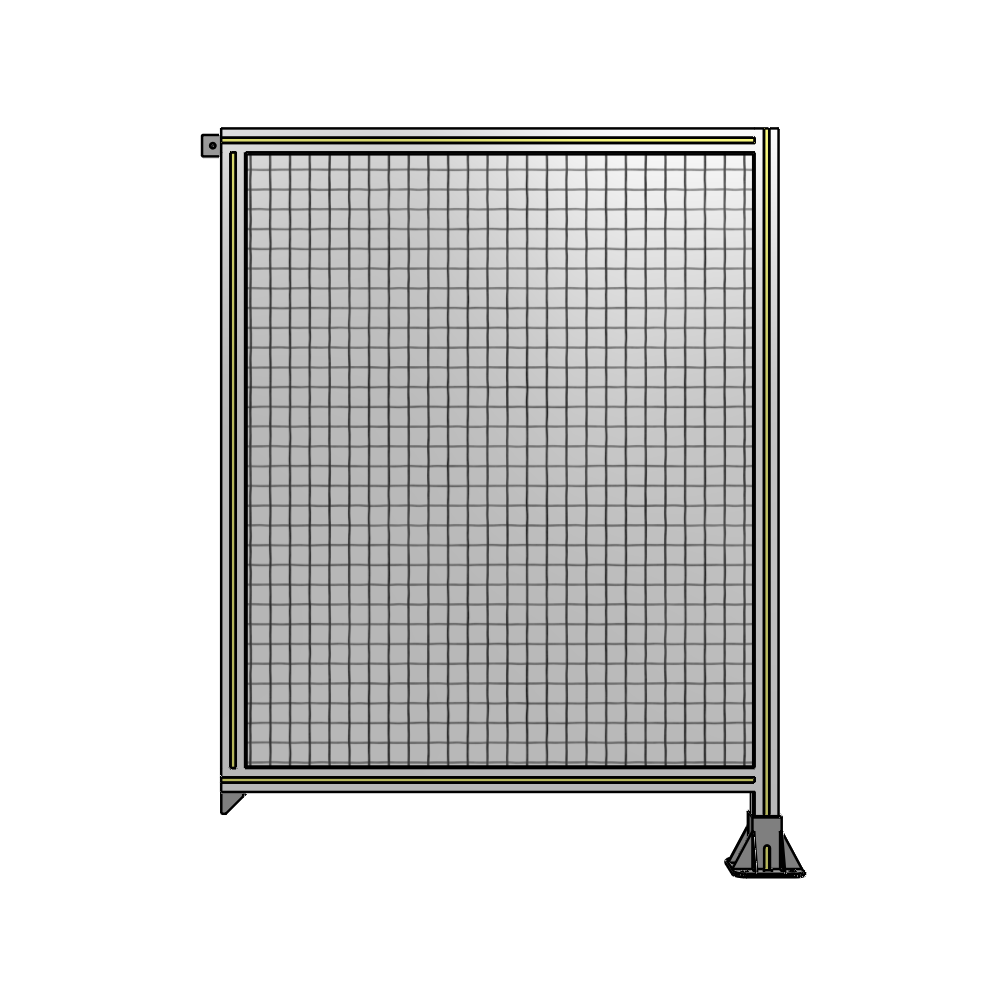 A2-1400-1050-0150-TYMFK SINGLE PANEL-LEG ON RIGHT WITH TIE PLATES AND ANGLE 1400MM X 1050MM 1" MESH, AS A KIT