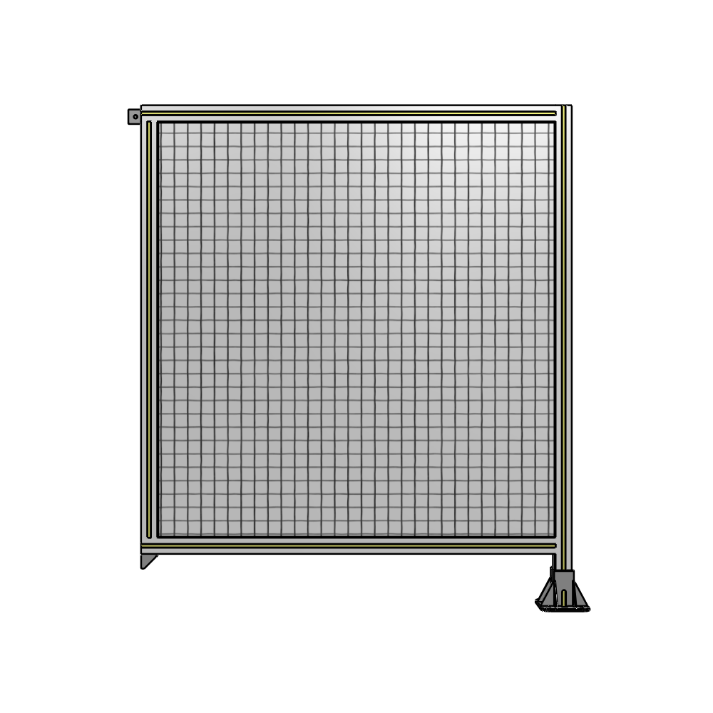 A2-1400-1200-0150-TYMFK SINGLE PANEL-LEG ON RIGHT WITH TIE PLATES AND ANGLE 1400MM X 1200MM 1" MESH, AS A KIT