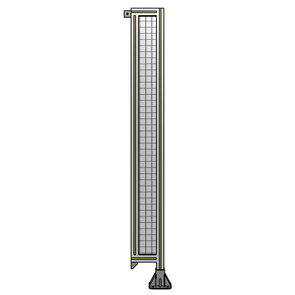 A2-1700-0200-0150-TYMFK SINGLE PANEL-LEG ON RIGHT WITH TIE PLATES AND ANGLE 1700MM X 200MM  1" MESH, AS A KIT