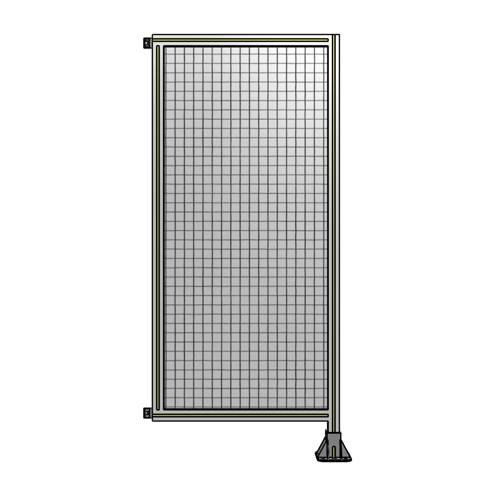 A2-1700-0750-0150-HYMFK SINGLE PANEL-LEG ON RIGHT WITH HINGES 1700MM X 750MM 1" MESH, AS A KIT