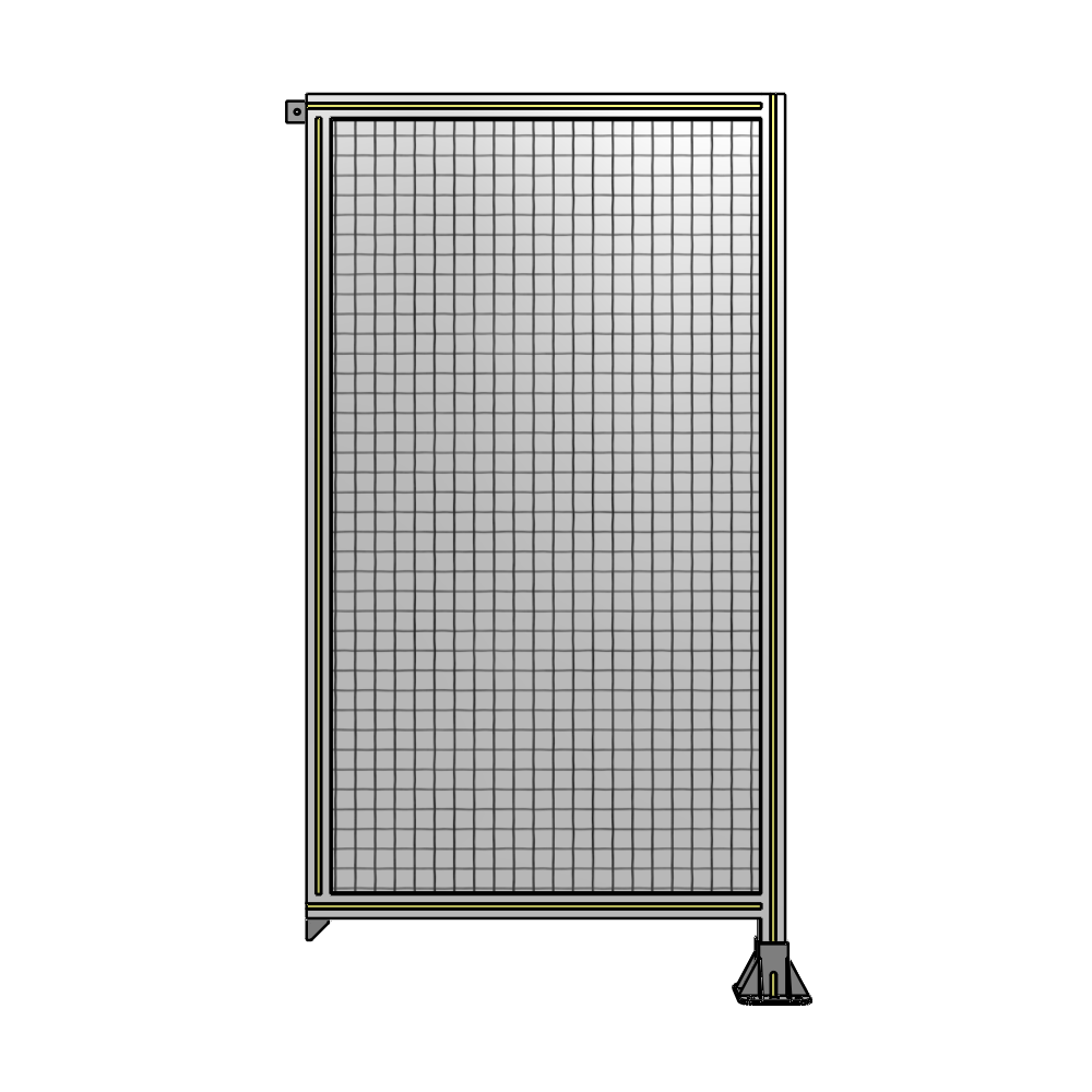 A2-1700-0900-0150-TYMFK SINGLE PANEL-LEG ON RIGHT WITH TIE PLATES AND ANGLE 1700MM X 900MM  1" MESH, AS A KIT