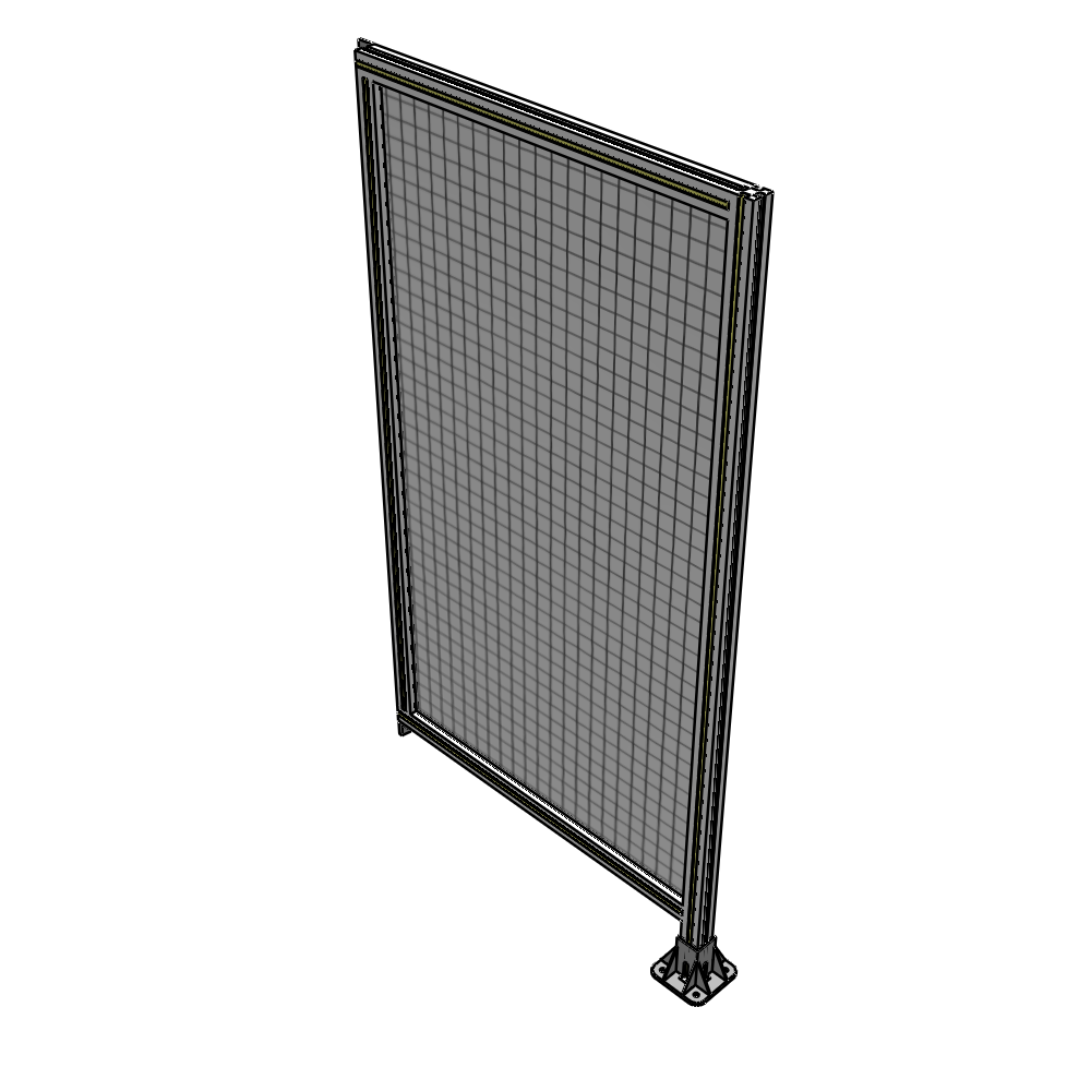 A2-1700-0900-0150-TYMFK SINGLE PANEL-LEG ON RIGHT WITH TIE PLATES AND ANGLE 1700MM X 900MM  1" MESH, AS A KIT