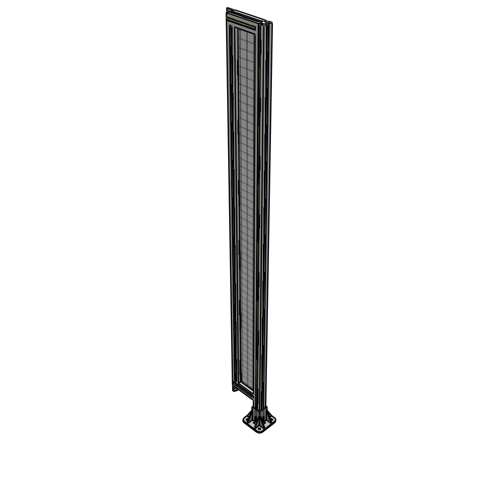 A2-2135-0200-0150-TYMFK SINGLE PANEL-LEG ON RIGHT WITH TIE PLATES AND ANGLE 2135MM X 200MM  1" MESH, AS A KIT