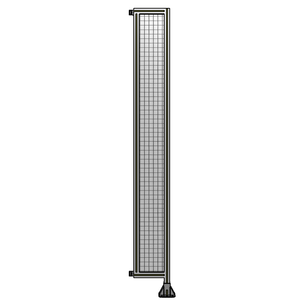 A2-2400-0300-0150-HYMFK SINGLE PANEL-LEG ON RIGHT WITH HINGES 2400MM X 300MM 1" MESH, AS A KIT