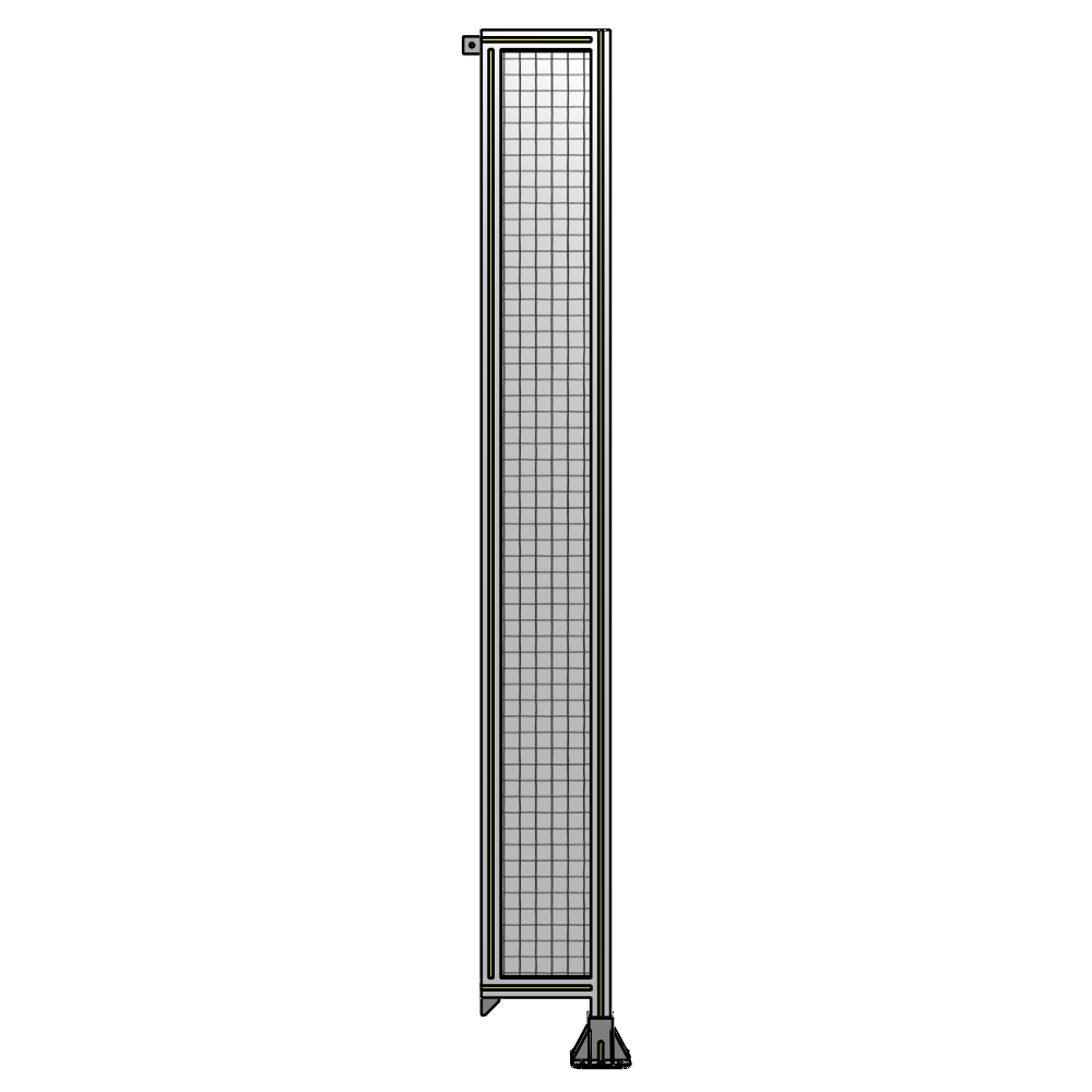 A2-2400-0300-0150-TYMFK SINGLE PANEL-LEG ON RIGHT WITH TIE PLATES AND ANGLE 2400MM X 300MM 1" MESH, AS A KIT