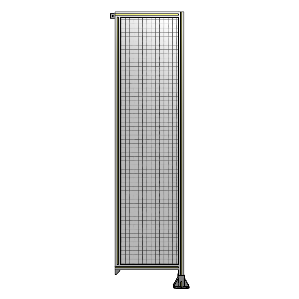 A2-2400-0600-0150-TYMFA SINGLE PANEL-LEG ON RIGHT WITH TIE PLATES AND ANGLE 2400MM X 600MM 1" MESH, FULLY ASSEMBLED