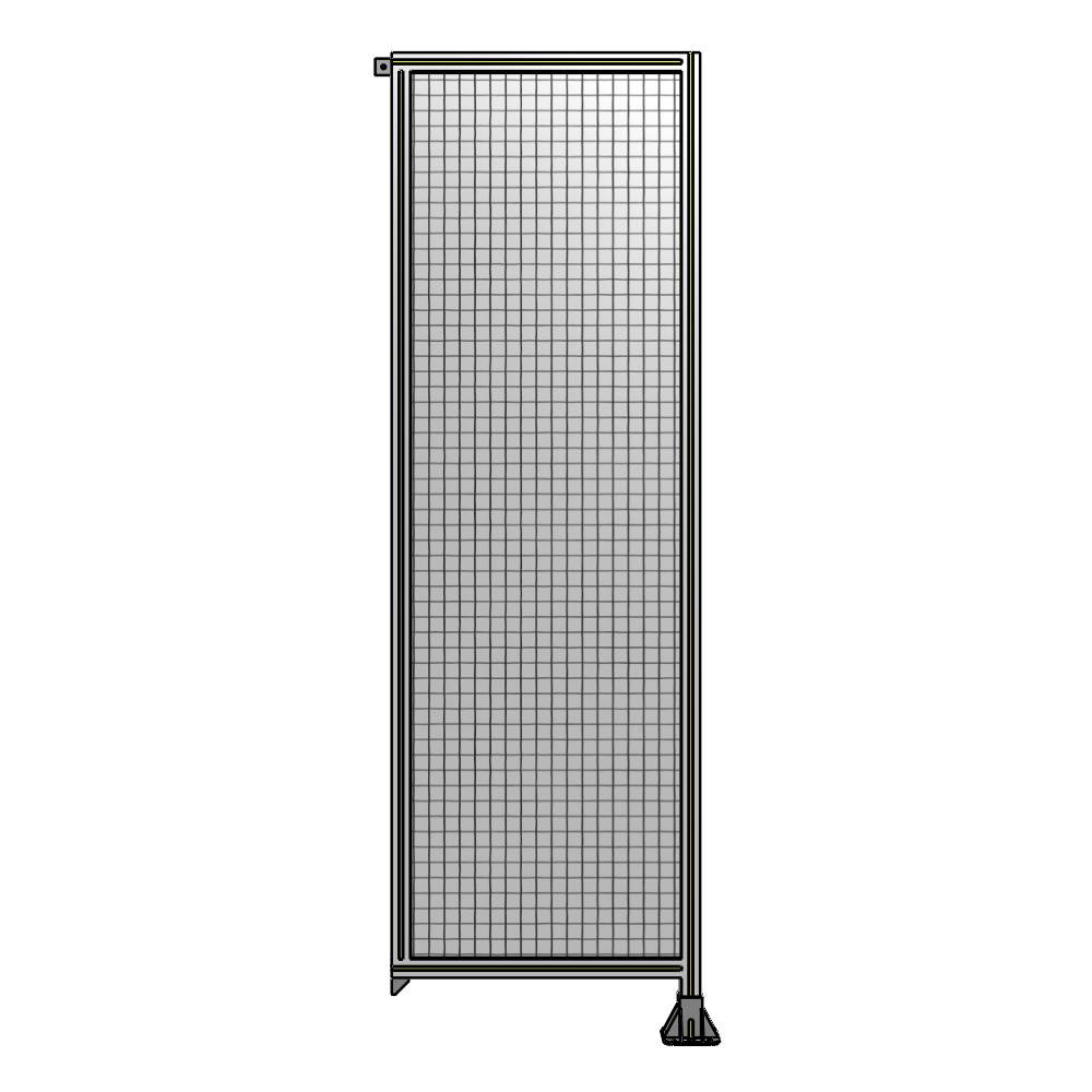 A2-2400-0750-0150-TYMFA SINGLE PANEL-LEG ON RIGHT WITH TIE PLATES AND ANGLE 2400MM X 750MM  1" MESH, FULLY ASSEMBLED