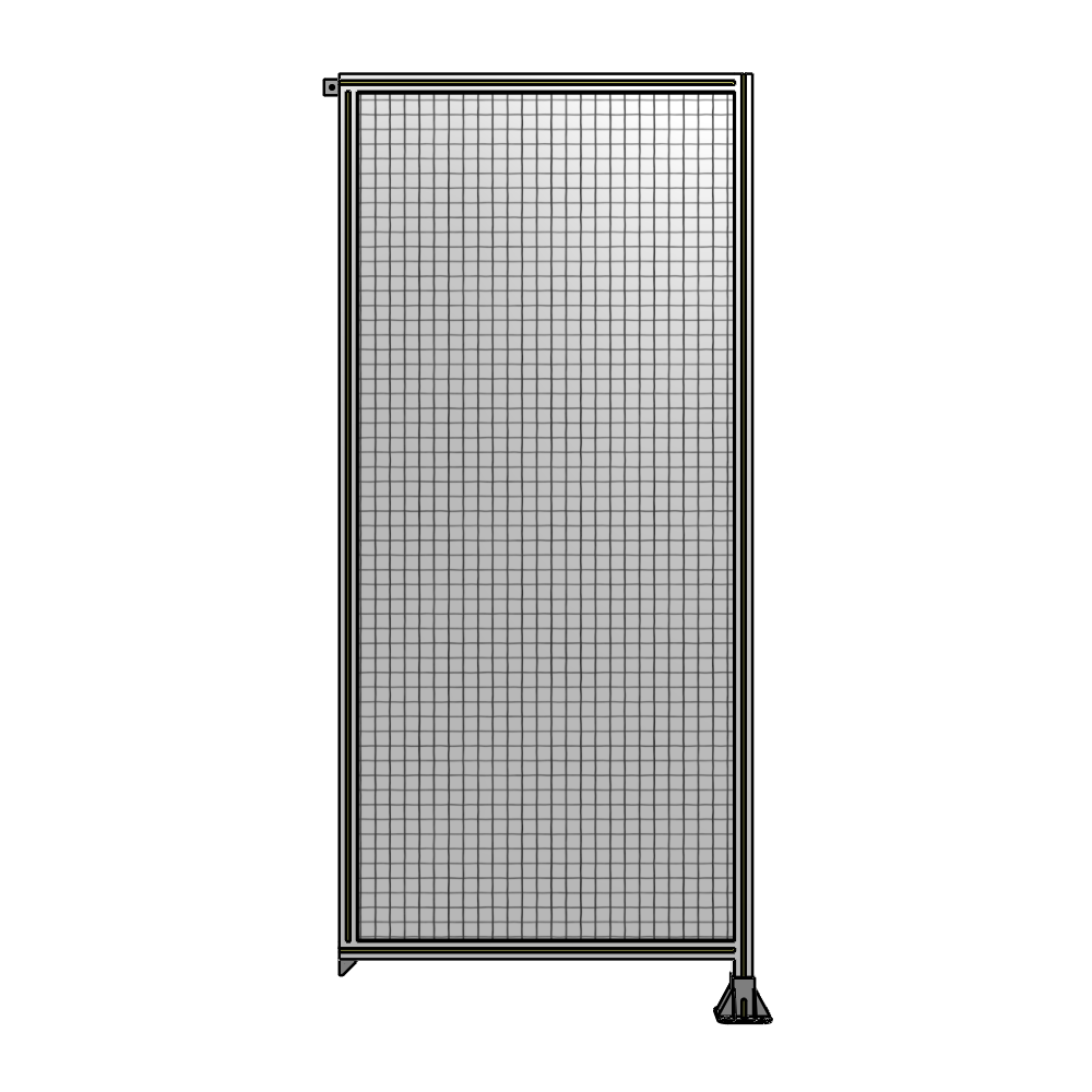 A2-2400-1050-0150-TYMFK SINGLE PANEL-LEG ON RIGHT WITH TIE PLATES AND ANGLE 2400MM X 1050MM  1" MESH, AS A KIT