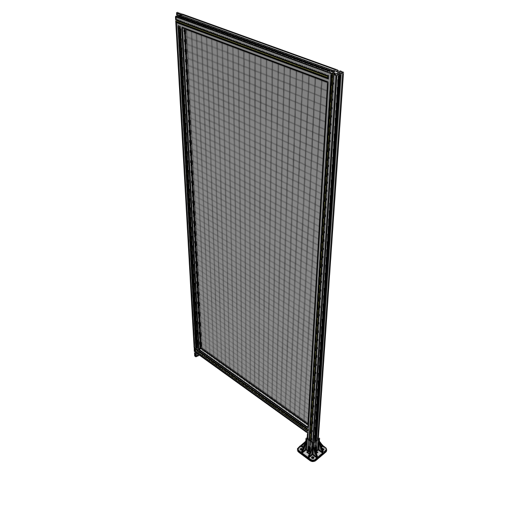 A2-2400-1050-0150-TYMFK SINGLE PANEL-LEG ON RIGHT WITH TIE PLATES AND ANGLE 2400MM X 1050MM  1" MESH, AS A KIT