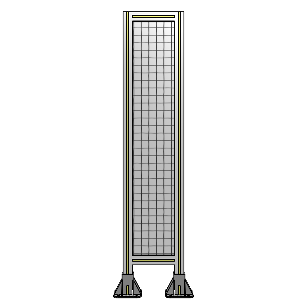 A3-1400-0300-0150-ZYMFA SINGLE PANEL-LEG ON BOTH SIDES 1400MM X 300MM 1" MESH, FULLY ASSEMBLED