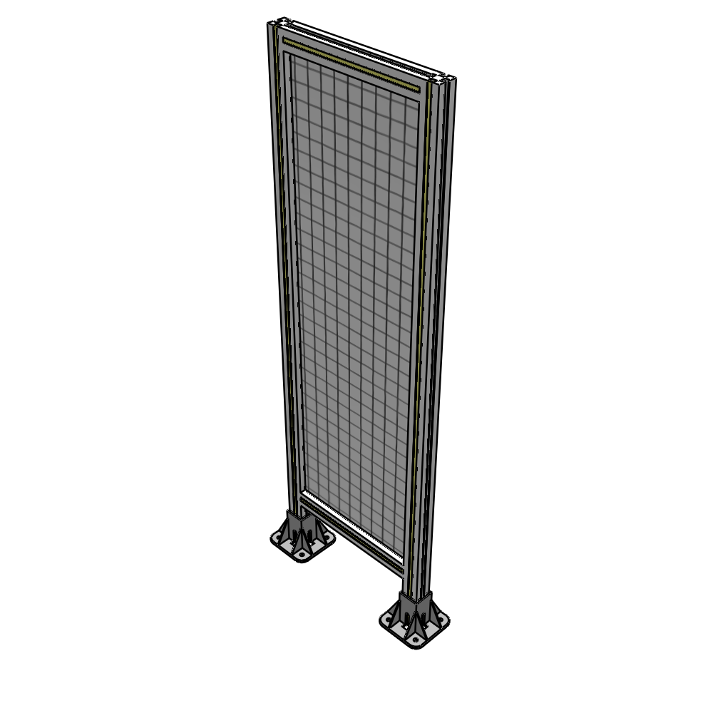 A3-1400-0450-0150-ZYMFA SINGLE PANEL-LEG ON BOTH SIDES 1400MM X 450MM 1" MESH, FULLY ASSEMBLED