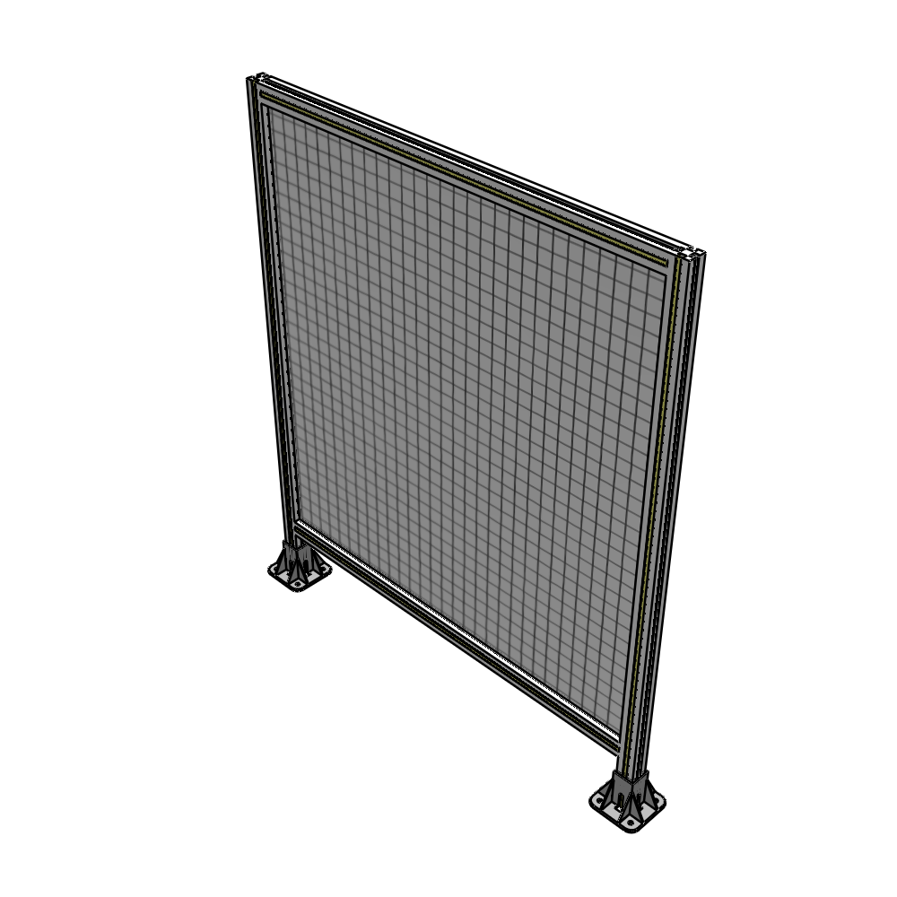 A3-1400-1200-0150-ZYMFA SINGLE PANEL-LEG ON BOTH SIDES 1400MM X 1200MM 1" MESH, FULLY ASSEMBLED