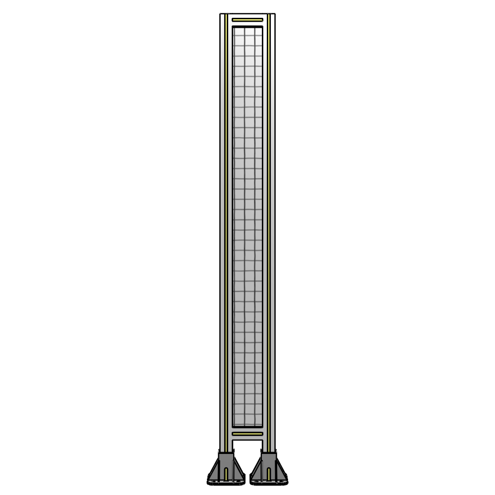 A3-1700-0200-0150-ZYMFA SINGLE PANEL-LEG ON  BOTH SIDES  1700MM X 200MM  1" MESH, FULLY ASSEMBLED