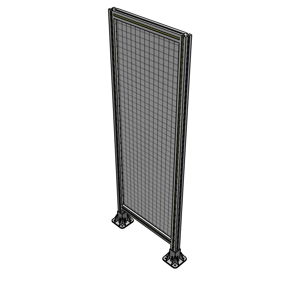 A3-1700-0600-0150-ZYMFA SINGLE PANEL-LEG ON BOTH SIDES 1700MM X 600MM 1" MESH, FULLY ASSEMBLED