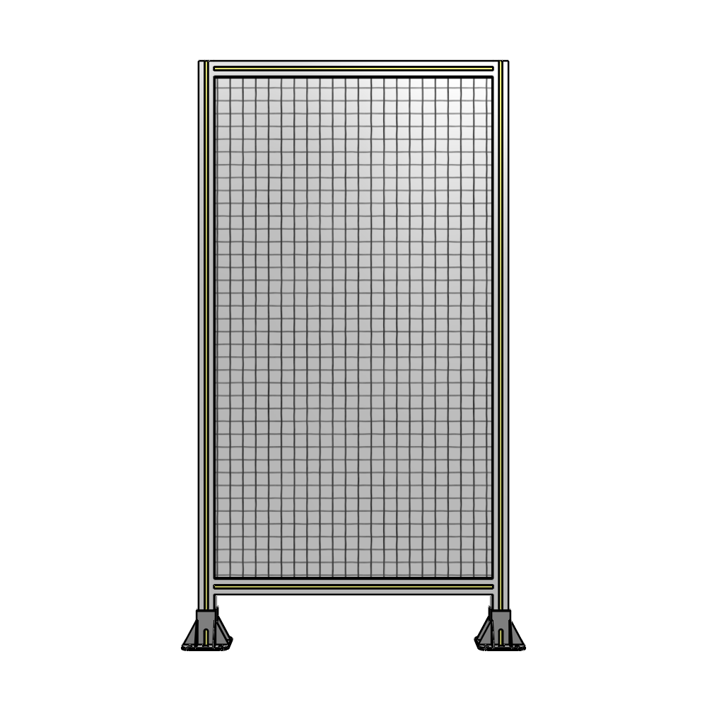 A3-1700-0900-0150-ZYMFA SINGLE PANEL-LEG ON BOTH SIDES 1700MM X 900MM 1" MESH, FULLY ASSEMBLED