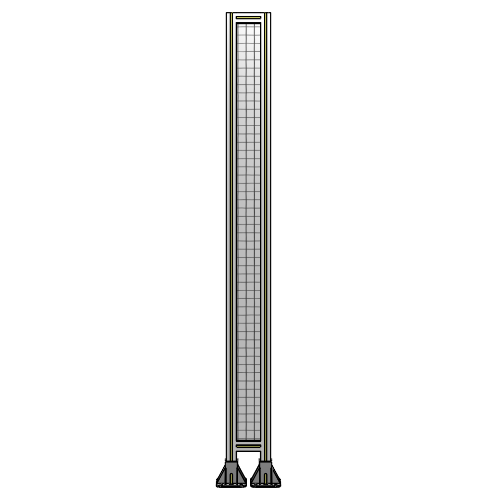 A3-2135-0200-0150-ZYMFK SINGLE PANEL-LEG ON  BOTH SIDES  2135MM X 200MM  1" MESH, AS A KIT