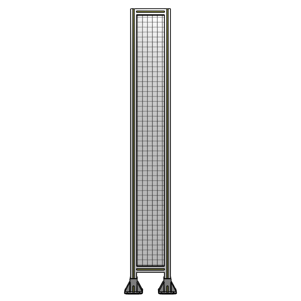 A3-2135-0300-0150-ZYMFA SINGLE PANEL-LEG ON  BOTH SIDES  2135MM X 300MM  1" MESH, FULLY ASSEMBLED