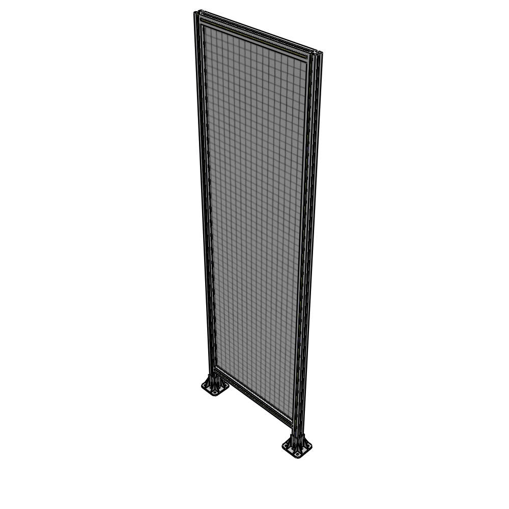 A3-2400-0750-0150-ZYMFA SINGLE PANEL-LEG ON  BOTH SIDES  2400MM X 750MM  1" MESH, FULLY ASSEMBLED