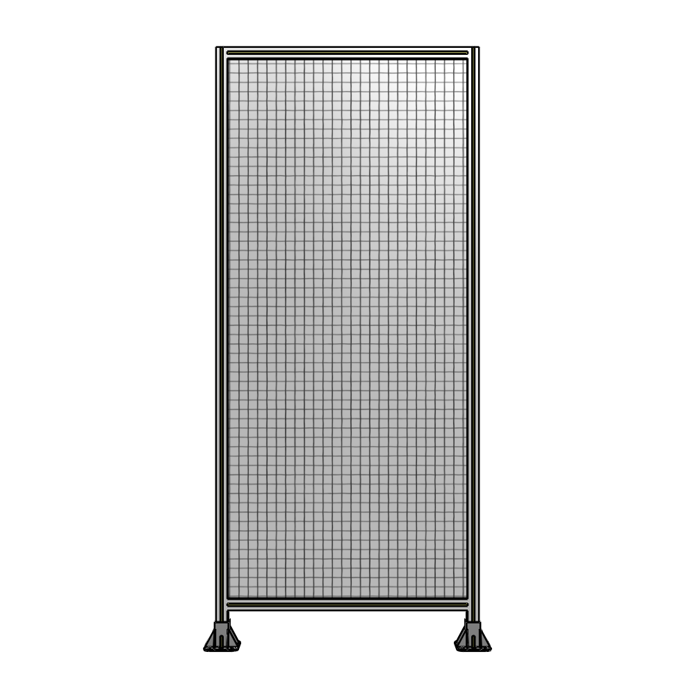 A3-2400-1050-0150-ZYMFA SINGLE PANEL-LEG ON  BOTH SIDES  2400MM X 1050MM  1" MESH, FULLY ASSEMBLED