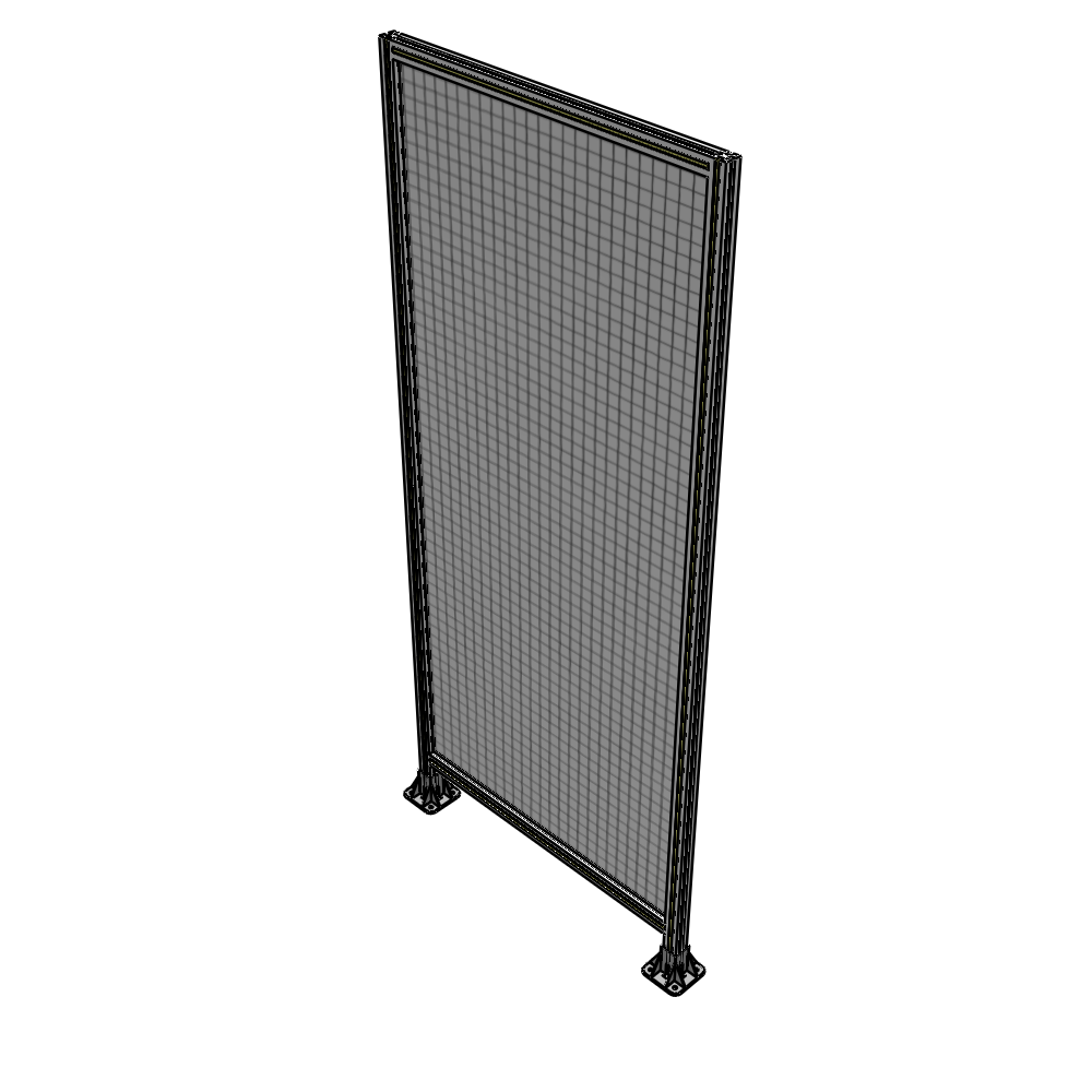 A3-2400-1050-0150-ZYMFA SINGLE PANEL-LEG ON  BOTH SIDES  2400MM X 1050MM  1" MESH, FULLY ASSEMBLED