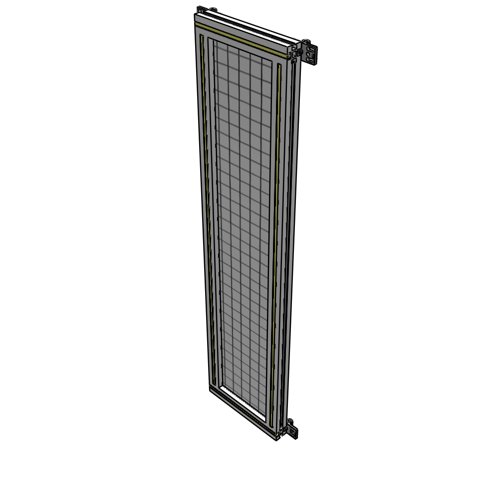 A4-1400-0300-0150-HYMZK SINGLE PANEL-NO LEGS WITH HINGES 1400MM X 300MM 1" MESH, AS A KIT