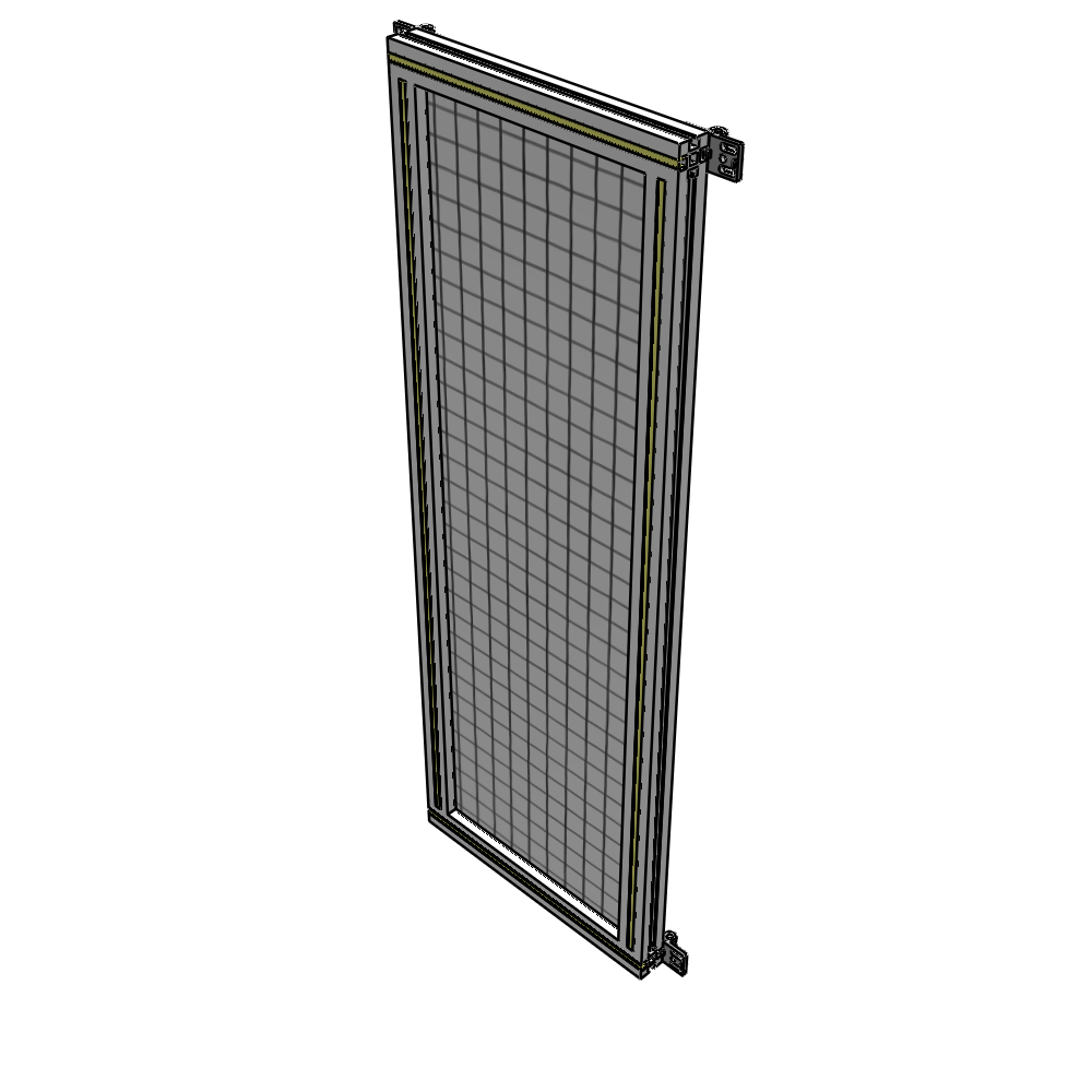 A4-1400-0450-0150-HYMZA SINGLE PANEL-NO LEGS WITH HINGES 1400MM X 450MM 1" MESH, FULLY ASSEMBLED