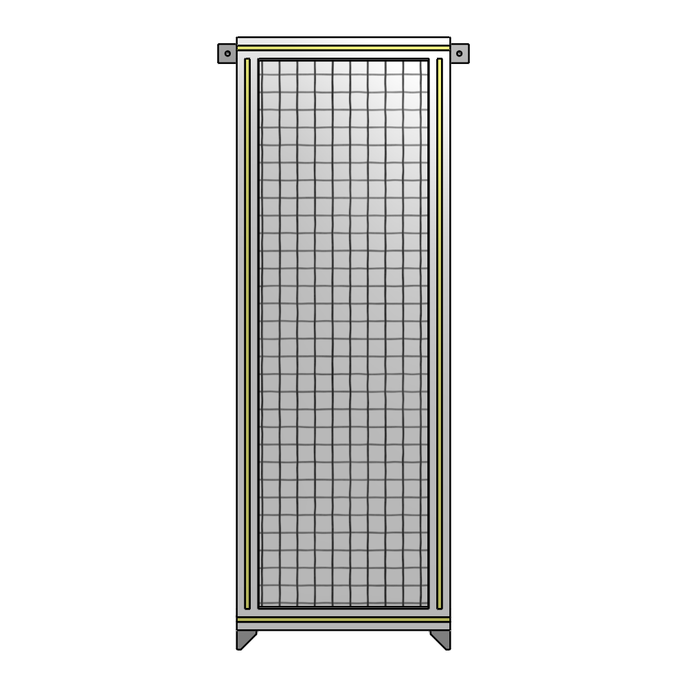 A4-1400-0450-0150-TYMZA SINGLE PANEL-NO LEGS WITH TIE PLATES AND ANGLE 1400MM X 450MM 1" MESH, FULLY ASSEMBLED