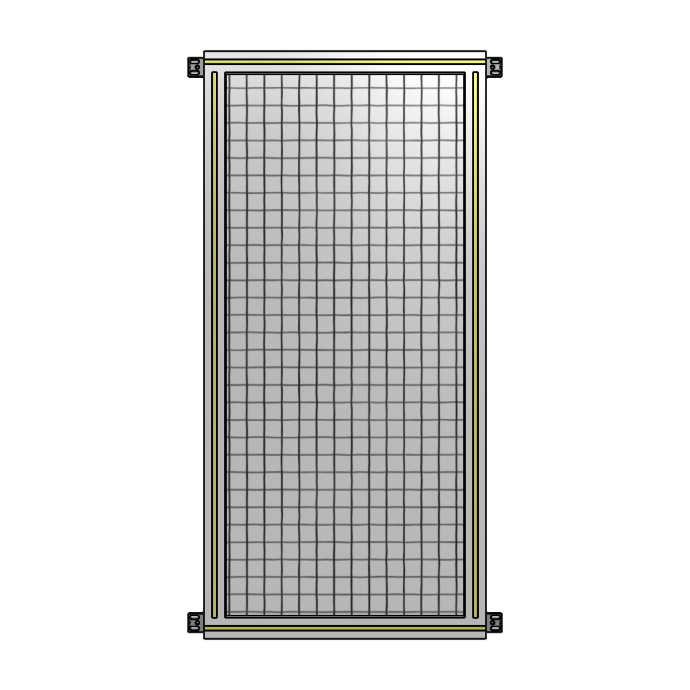A4-1400-0600-0150-HYMZK SINGLE PANEL-NO LEGS WITH HINGES 1400MM X 600MM 1" MESH, AS A KIT